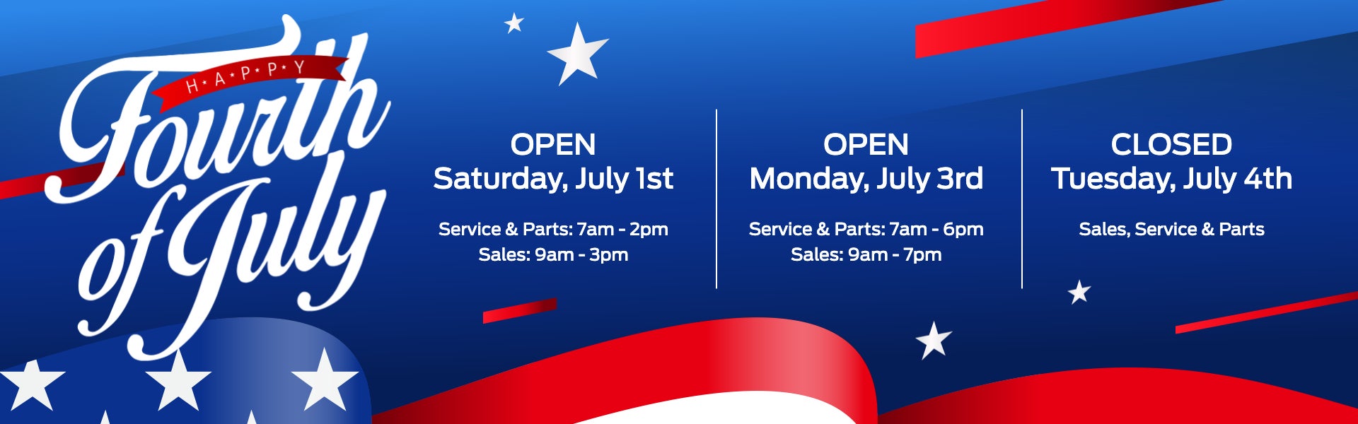 4th of July hours