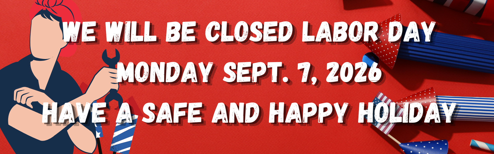 Labor Day banner August 2026